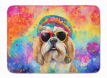 Shih Tzu Hippie Dawg Memory Foam Bath/Kitchen Mat DAC2562 product image at NuMercy