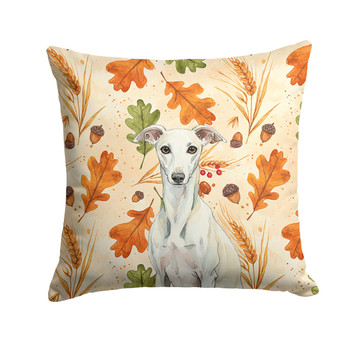 White Whippet Heirloom Fall Throw Pillow 18" x 18" product image at NuMercy