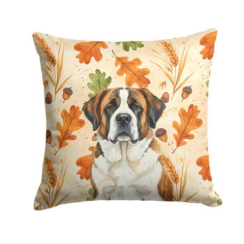 Brindle and White Saint Bernard Heirloom Fall Throw Pillow 18" x 18" product image at NuMercy
