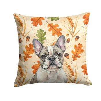 Pied French Bulldog Heirloom Fall Throw Pillow 18" x 18" product image at NuMercy