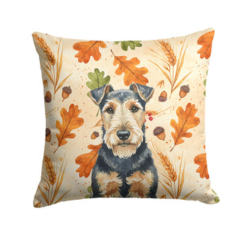 Welsh Terrier Heirloom Fall Throw Pillow 18" x 18" product image at NuMercy