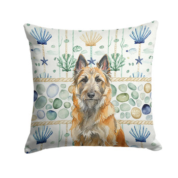Belgian Laekenois Coastal Sea Glass Throw Pillow 18" x 18" product image at NuMercy