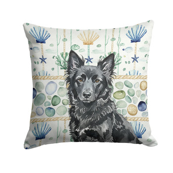 Mudi Coastal Sea Glass Throw Pillow 18" x 18" product image at NuMercy
