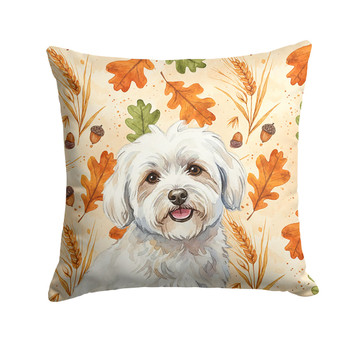 Coton de Tulear Heirloom Fall Throw Pillow 18" x 18" product image at NuMercy