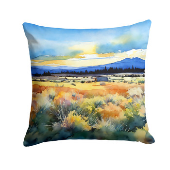 Nevada Sagebrush in Watercolor Throw Pillow 18" x 18" DAC1684 product image at NuMercy
