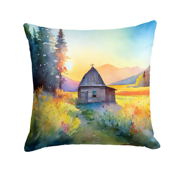 Montana Bitterroot in Watercolor Throw Pillow 18" x 18" DAC1679 product image at NuMercy