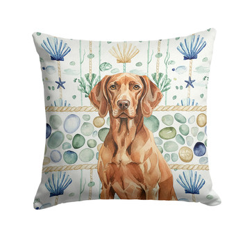 Liver Pointer Coastal Sea Glass Throw Pillow 18" x 18" product image at NuMercy