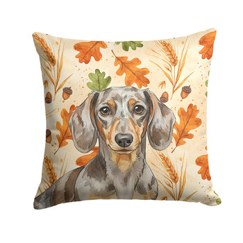 Dapple Dachshund Heirloom Fall Throw Pillow 18" x 18" product image at NuMercy