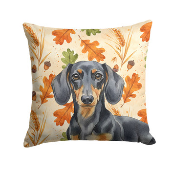 Black and Tan Dachshund Heirloom Fall Throw Pillow 18" x 18" product image at NuMercy