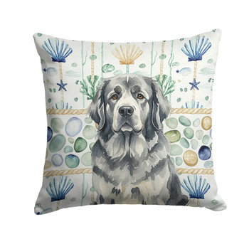 Gray Newfoundland Coastal Sea Glass Throw Pillow 18" x 18" product image at NuMercy