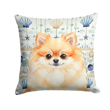 Pomeranian Coastal Sea Glass Throw Pillow 18" x 18" product image at NuMercy