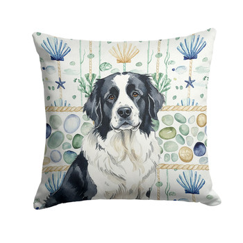 Landseer Newfoundland Coastal Sea Glass Throw Pillow 18" x 18" product image at NuMercy