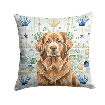 Brown Newfoundland Coastal Sea Glass Throw Pillow 18" x 18" product image at NuMercy