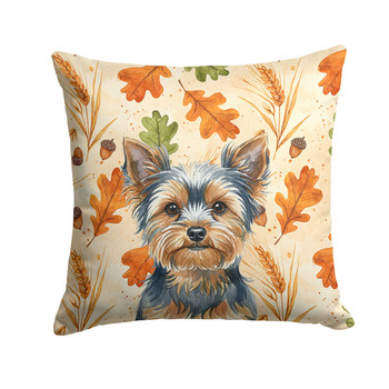 Blue and Tan Yorkshire Terrier Heirloom Fall Throw Pillow 18" x 18" product image at NuMercy