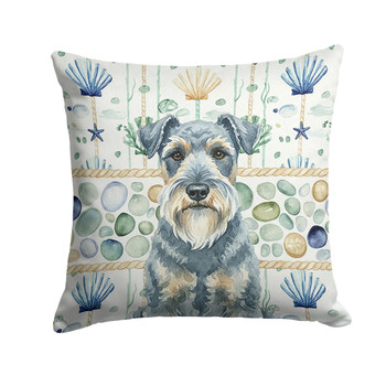 Kerry Blue Terrier Coastal Sea Glass Throw Pillow 18" x 18" product image at NuMercy