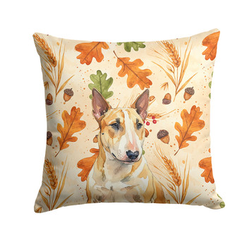 Miniature Bull Terrier Heirloom Fall Throw Pillow 18" x 18" product image at NuMercy