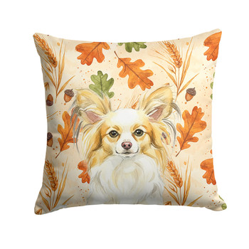 Lemon and White Papillon Heirloom Fall Throw Pillow 18" x 18" product image at NuMercy