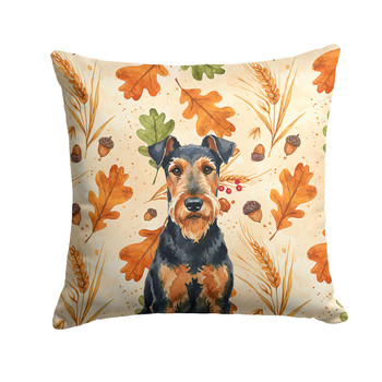 Airedale Terrier Heirloom Fall Throw Pillow 18" x 18" product image at NuMercy