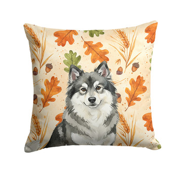 Keeshond Heirloom Fall Throw Pillow 18" x 18" product image at NuMercy