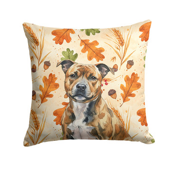 Brindle Staffordshire Bull Terrier Heirloom Fall Throw Pillow 18" x 18" product image at NuMercy
