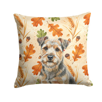 Grizzle and Tan Norfolk Terrier Heirloom Fall Throw Pillow 18" x 18" product image at NuMercy