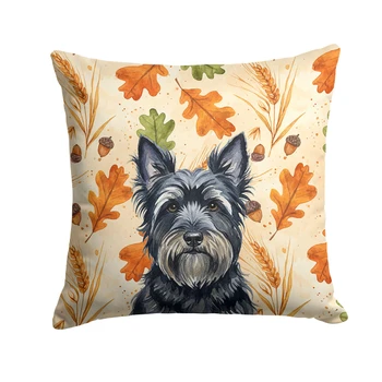 Black Skye Terrier Heirloom Fall Throw Pillow 18" x 18" product image at NuMercy