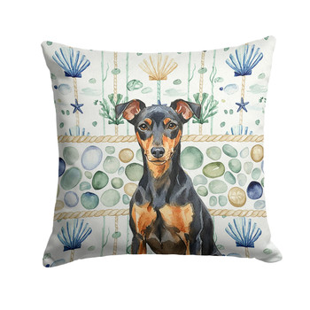 Manchester Terrier Coastal Sea Glass Throw Pillow 18" x 18" product image at NuMercy