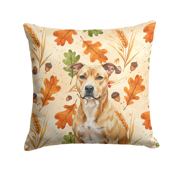 Fawn American Staffordshire Terrier Heirloom Fall Throw Pillow 18" x 18" product image at NuMercy