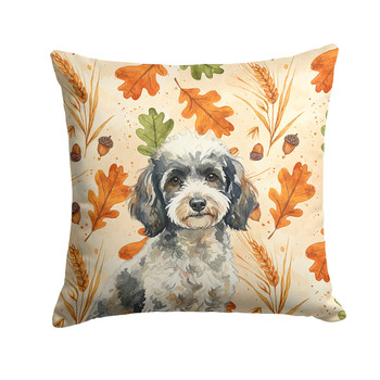 Toy Parti Poodle Heirloom Fall Throw Pillow 18" x 18" product image at NuMercy