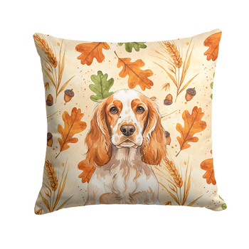 Orange Roan English Cocker Spaniel Heirloom Fall Throw Pillow 18" x 18" product image at NuMercy