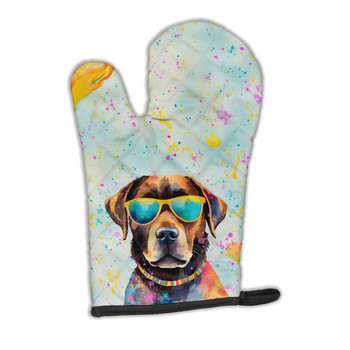 Chocolate Labrador Hippie Dawg Oven Mitt DAC2523 product image at NuMercy