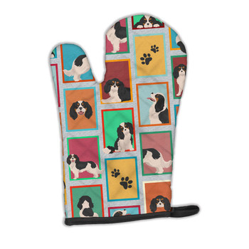 Lots of Tricolor Cavalier Spaniel Oven Mitt product image at NuMercy