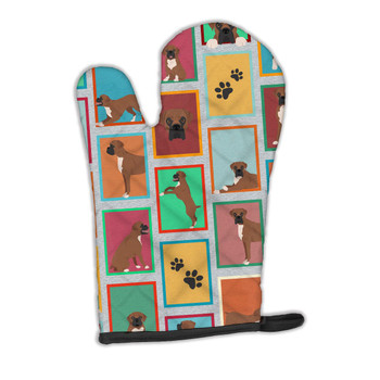 Lots of Black Face Boxer Oven Mitt product image at NuMercy
