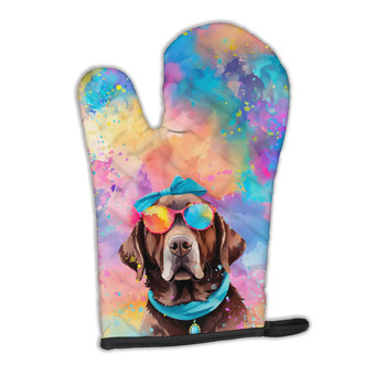 Chocolate Labrador Hippie Dawg Oven Mitt DAC2525 product image at NuMercy