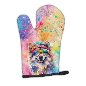 Keeshond Hippie Dawg Oven Mitt product image at NuMercy