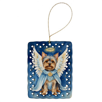Yorkshire Terrier My Angel Porcelain Christmas Ornament DAC7099 product image at NuMercy