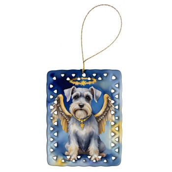 Schnauzer My Angel Porcelain Christmas Ornament DAC7073 product image at NuMercy