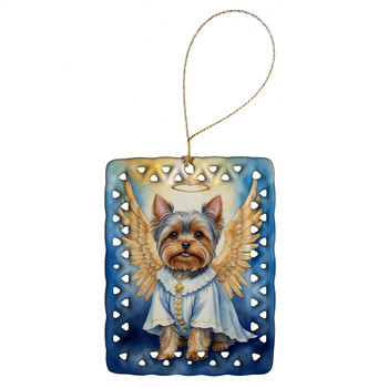 Yorkshire Terrier My Angel Porcelain Christmas Ornament DAC7098 product image at NuMercy