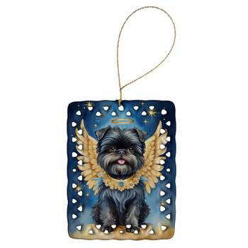 Affenpinscher My Angel Porcelain Christmas Ornament product image at NuMercy