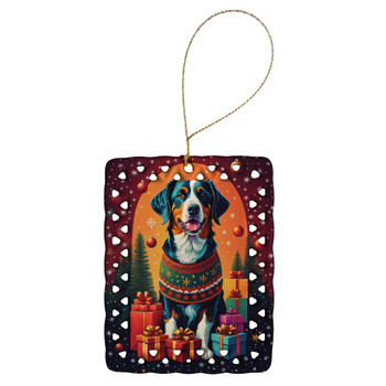 Appenzeller Sennenhund Holiday Christmas Porcelain Ornament product image at NuMercy