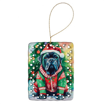 Cane Corso Christmas Porcelain Ornament DAC3408 product image at NuMercy