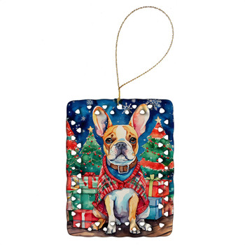 French Bulldog Christmas Porcelain Ornament DAC3461 product image at NuMercy