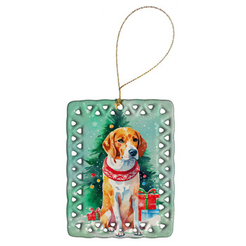 English Foxhound Christmas Porcelain Ornament DAC3453 product image at NuMercy