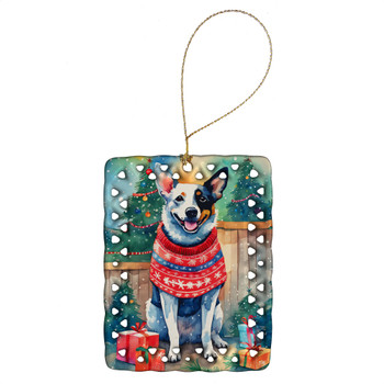 Australian Cattle Dog Christmas Porcelain Ornament DAC3335 product image at NuMercy
