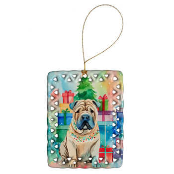 Shar Pei Christmas Porcelain Ornament DAC3645 product image at NuMercy