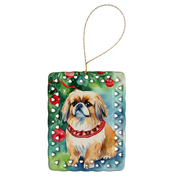 Pekingese Christmas Porcelain Ornament DAC3555 product image at NuMercy