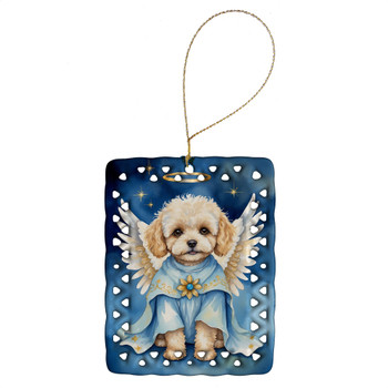 Maltipoo My Angel Porcelain Christmas Ornament product image at NuMercy