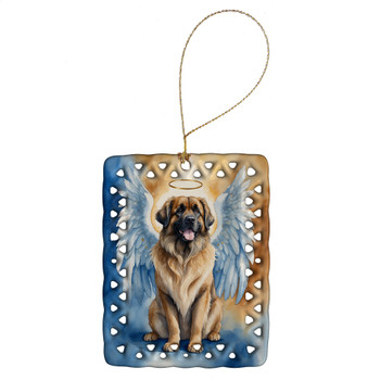 Leonberger My Angel Porcelain Christmas Ornament product image at NuMercy