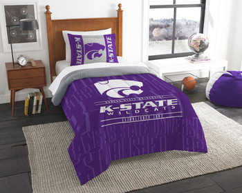 Kansas State Wildcats Bedding Twin Comforter and Sham Set