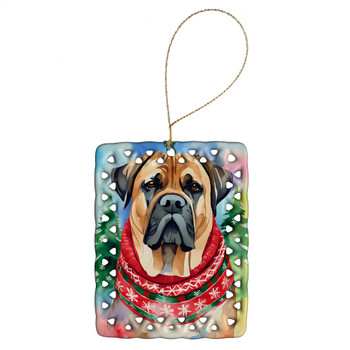 Mastiff Christmas Porcelain Ornament DAC3522 product image at NuMercy